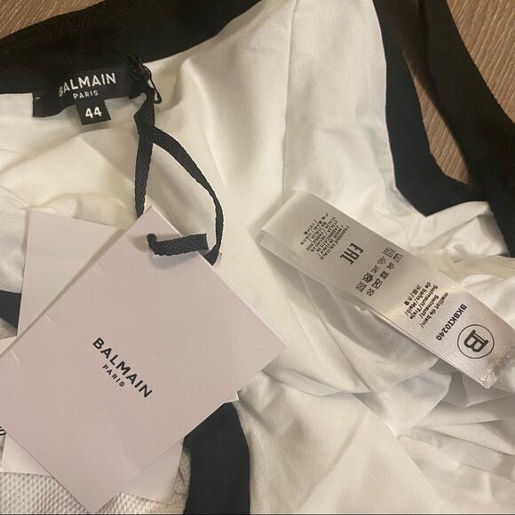 BALMAIN Signature Button Contrast One Piece Swimsuit - Picture 10 of 10